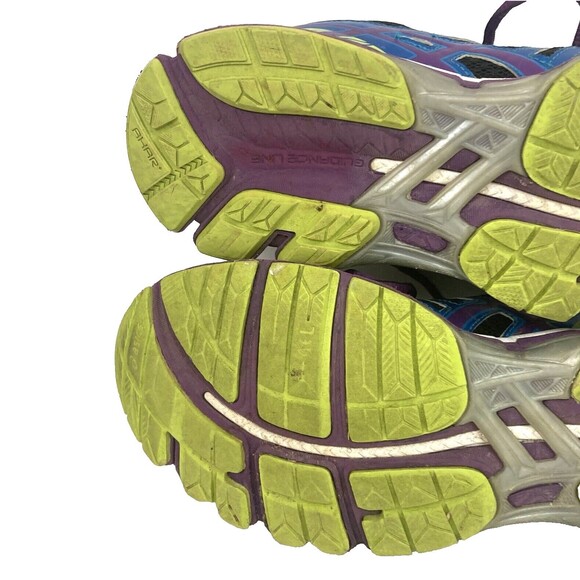 Asics Gel-Kayano 20-Women's Sz 9-Black/Blue/Purple -Running/Jogging Shoes- T3N7N - Picture 10 of 12